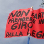 Antileghisti varesotti contestano il Giro di padania a Lonate Pozzolo