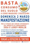 2marzo: manifestazione No Ikea a Cerro Maggiore