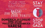 Domenica 20 manifestazione per la Palestina a Varese