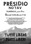 14/08. Presidio No TAV in solidarietà con Giobbe.